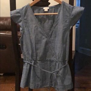 J. by J. Crew chambray top